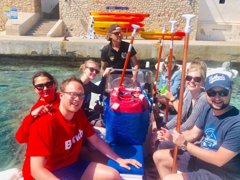 Flossbau Teambuilding auf Mallorca