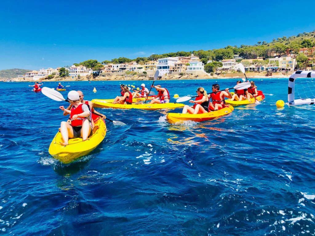 Kayaktour Teambuilding auf Mallorca